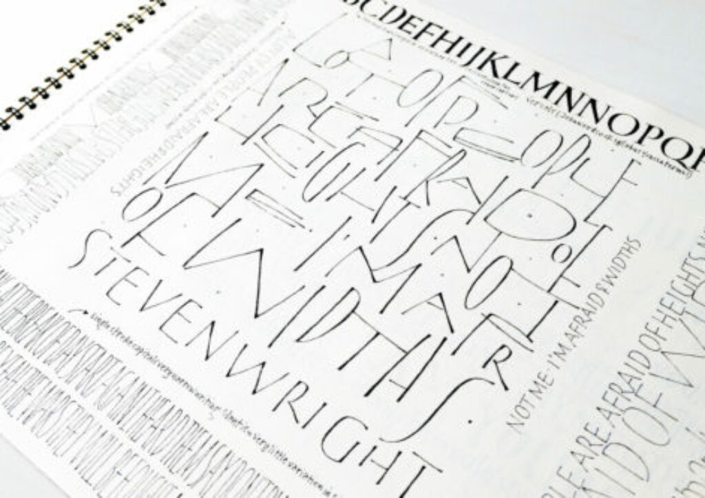 Continuous studies on handlettering & calligraphy  / Jurgen Vercaemst – recenzja książki